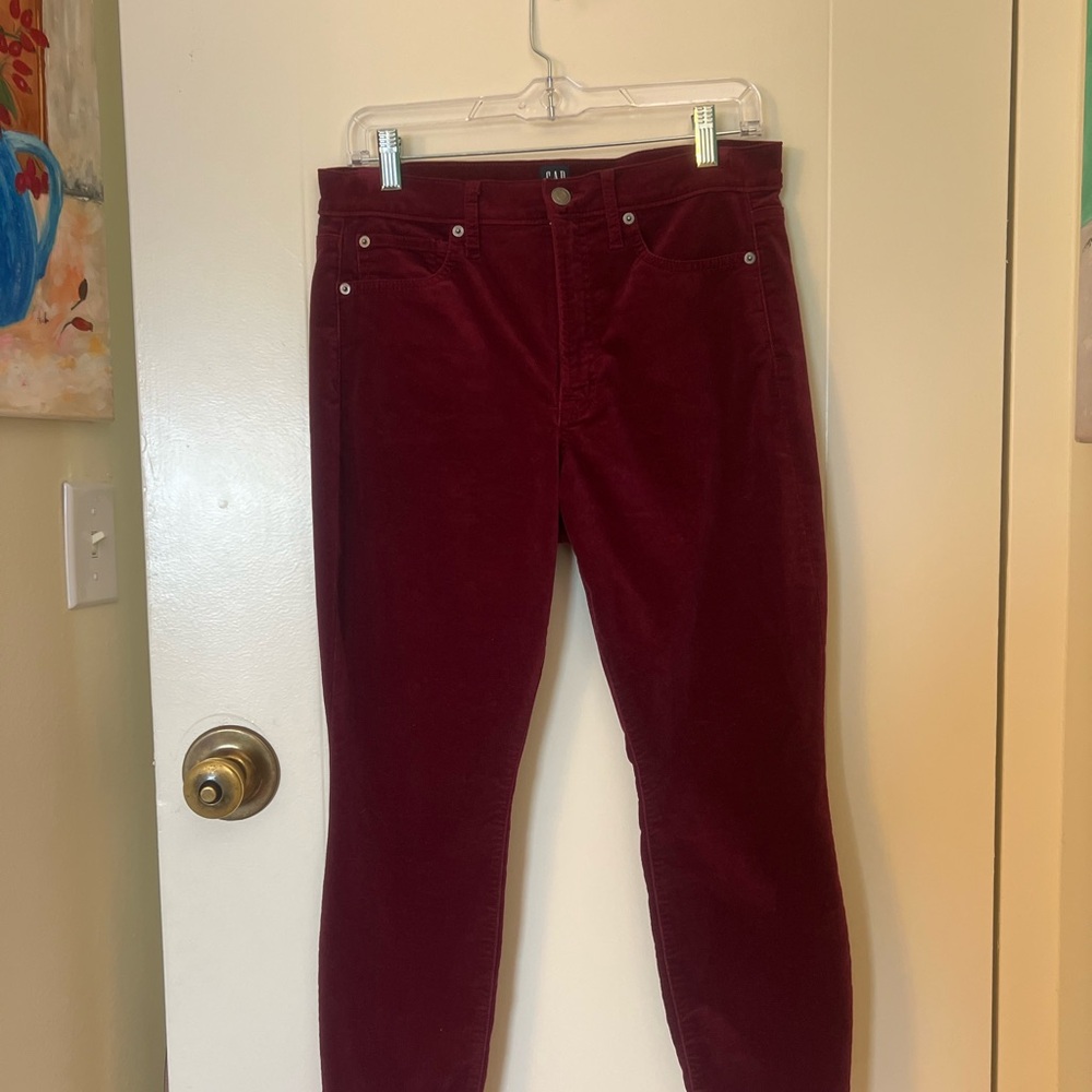 GAP Red Skinny Jeans with a Sleek Fit